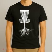 Disk Golf Tree Roots Funny Sports T-Shirt thumb 3