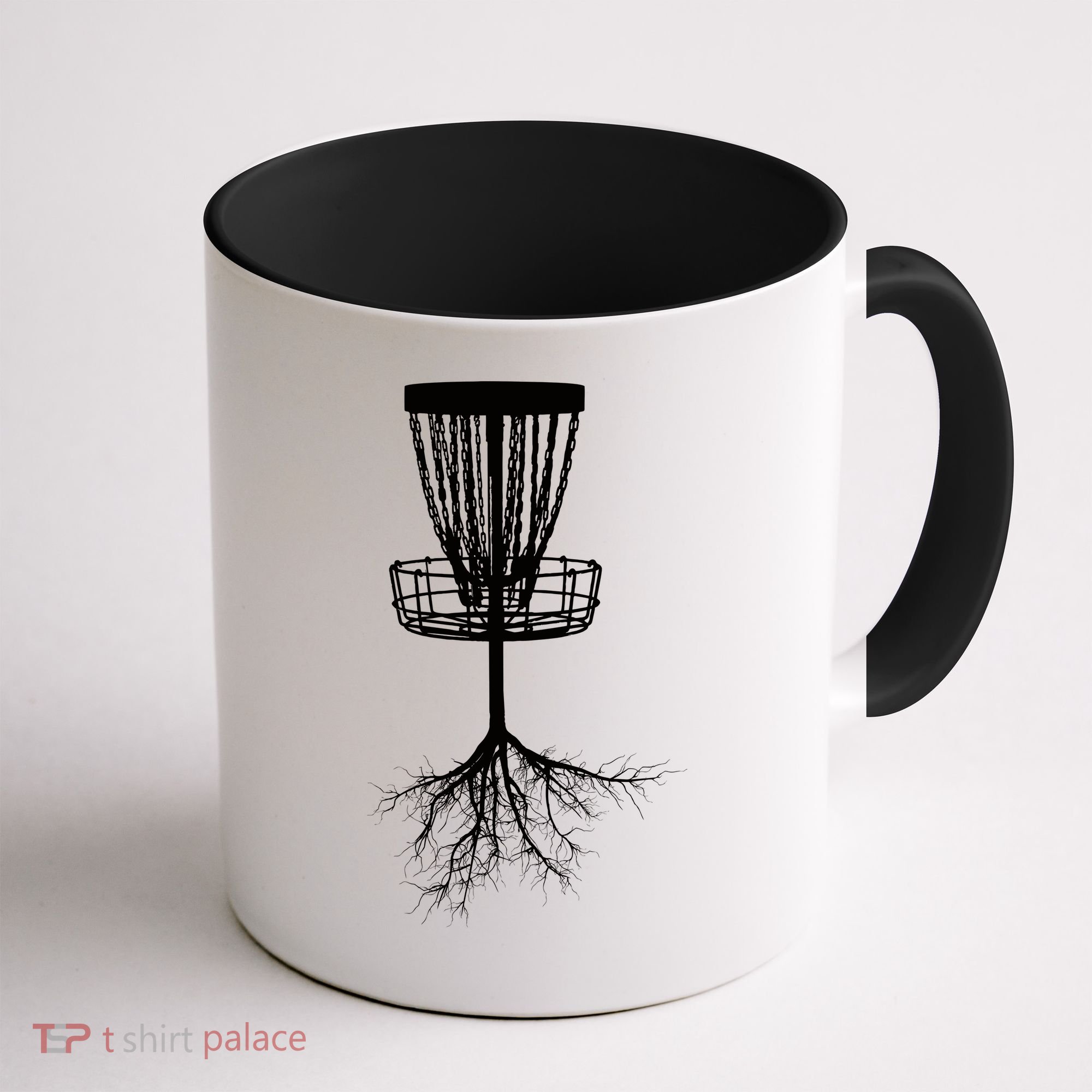 Disk Golf Tree Roots Funny Sports Coffee Mug