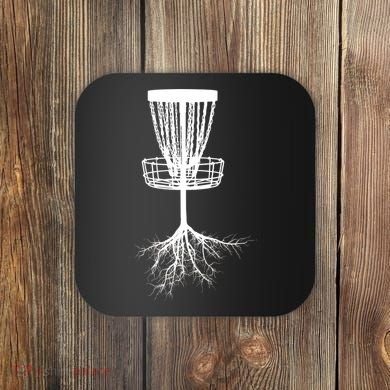 Disk Golf Tree Roots Funny Sports Coaster