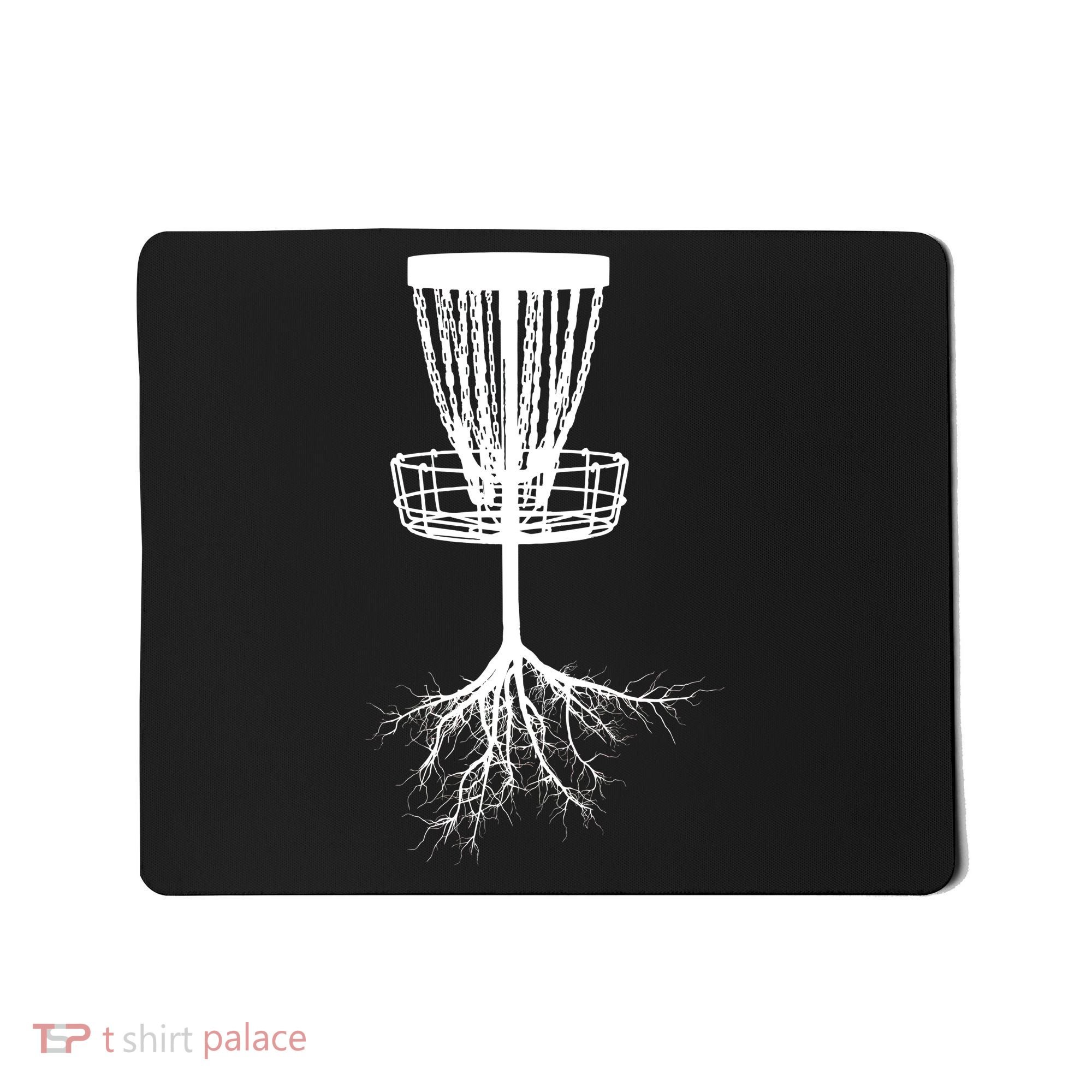 Disk Golf Tree Roots Funny Sports Mousepad