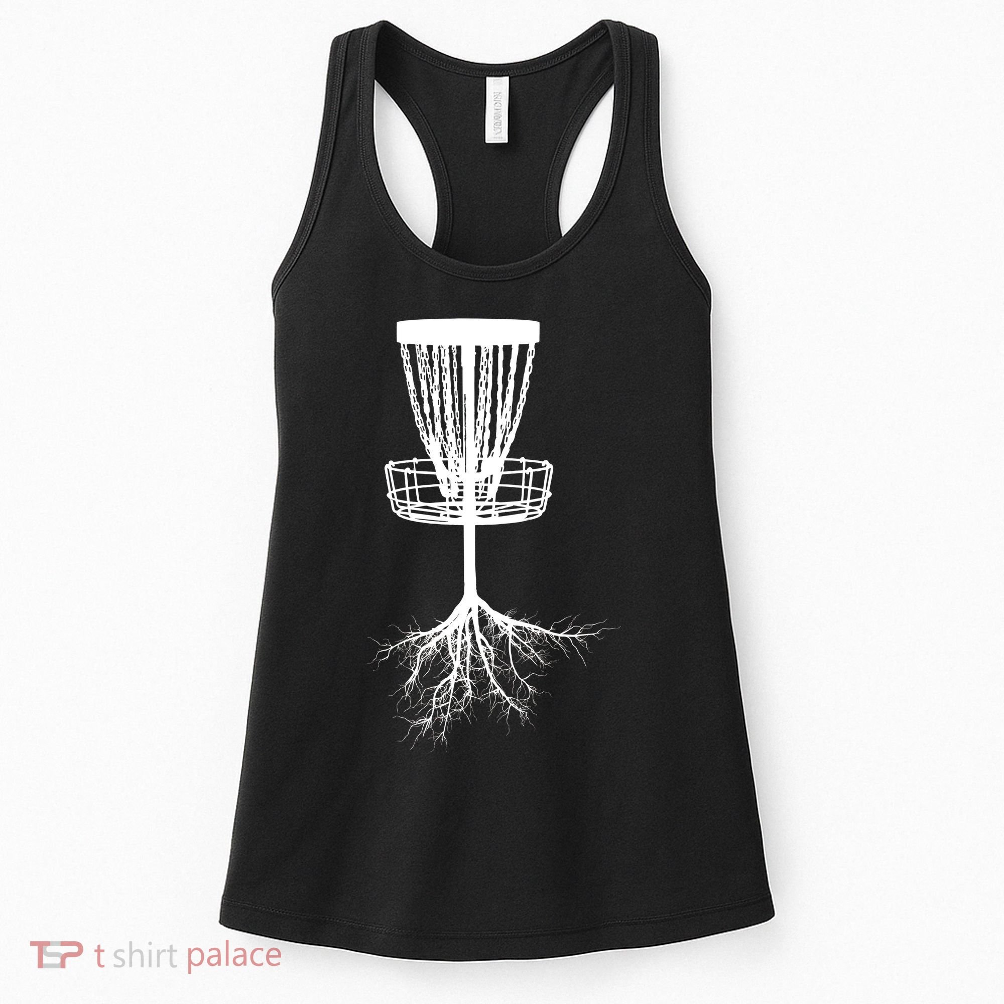 Disk Golf Tree Roots Funny Sports Women's Tank Top