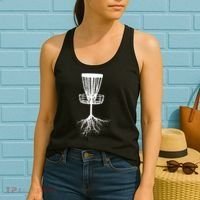 Disk Golf Tree Roots Funny Sports Women's Tank Top thumb 2