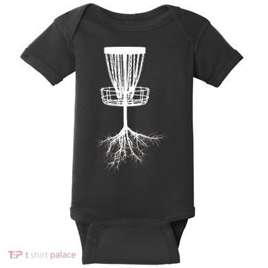 Disk Golf Tree Roots Funny Sports Baby Bodysuit