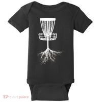 Disk Golf Tree Roots Funny Sports Baby Bodysuit thumb 0