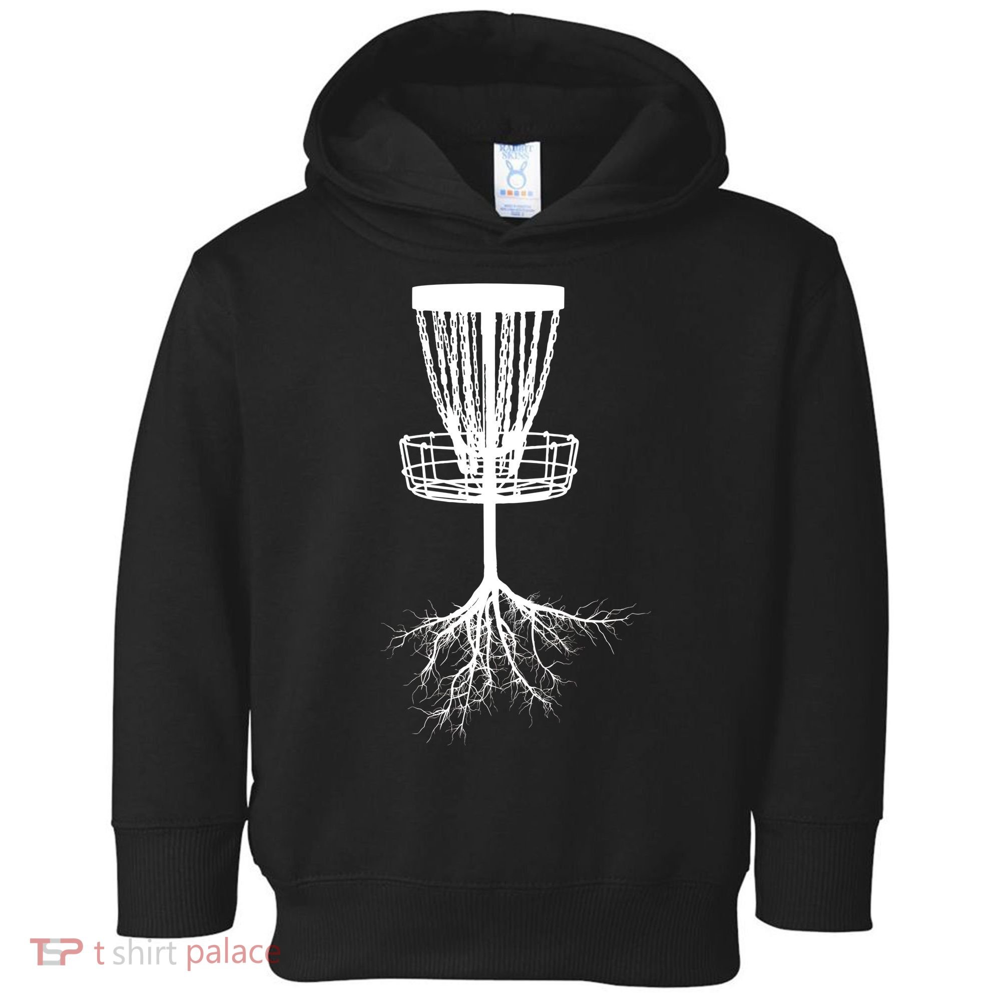 Disk Golf Tree Roots Funny Sports Toddler Hoodie
