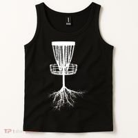 Disk Golf Tree Roots Funny Sports Tank Top thumb 2