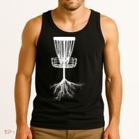 Disk Golf Tree Roots Funny Sports Tank Top thumb 3