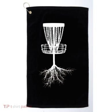 Disk Golf Tree Roots Funny Sports Golf Towel