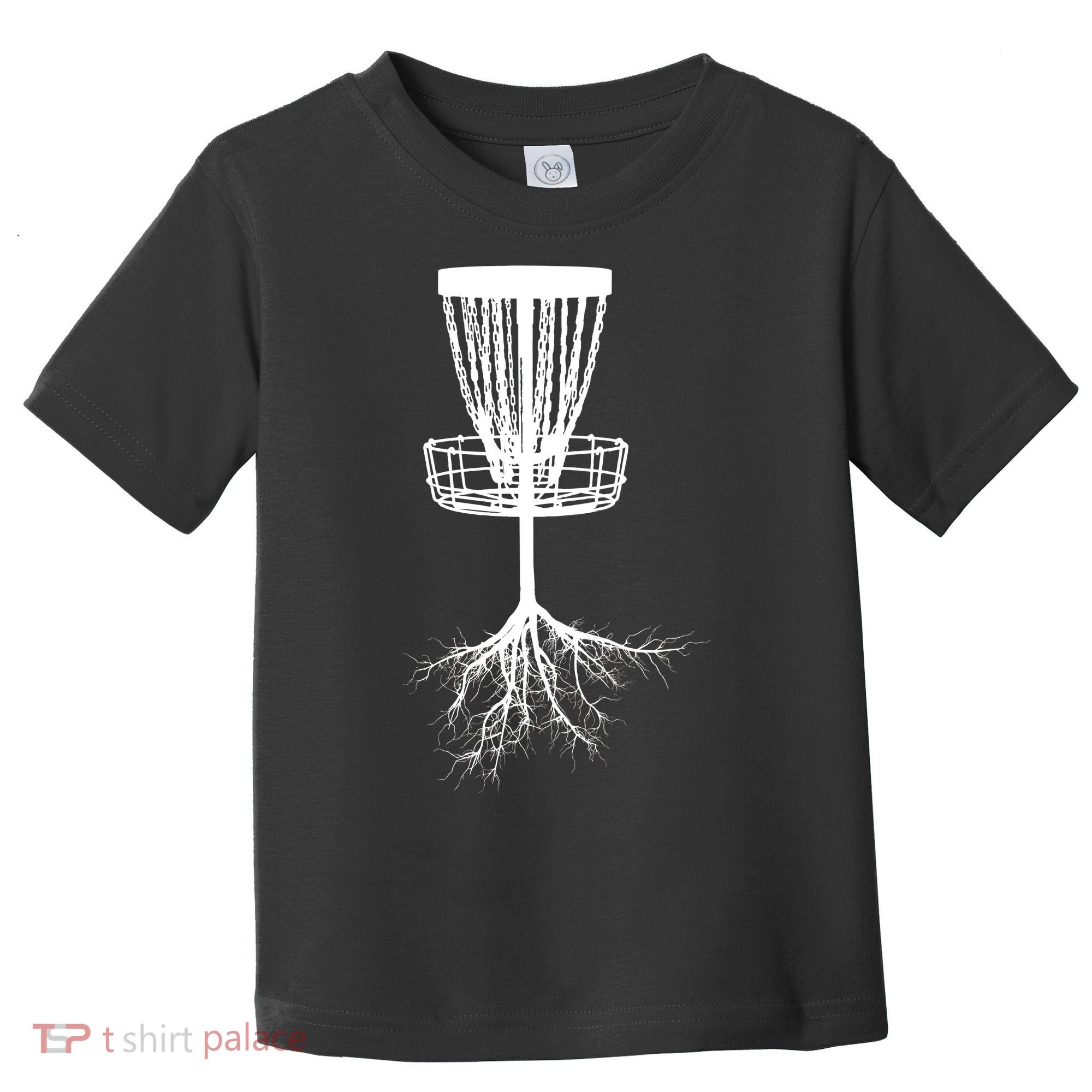 Disk Golf Tree Roots Funny Sports Toddler T-Shirt