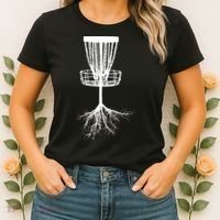 Disk Golf Tree Roots Funny Sports Women's T-Shirt thumb 2