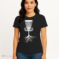 Disk Golf Tree Roots Funny Sports Women's T-Shirt thumb 4