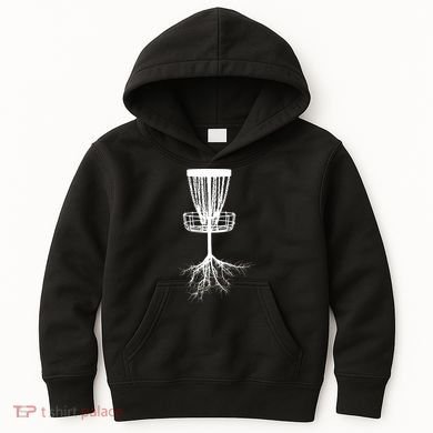 Disk Golf Tree Roots Funny Sports Kids Hoodie