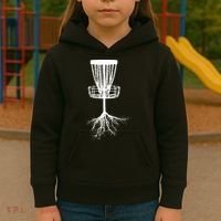 Disk Golf Tree Roots Funny Sports Kids Hoodie thumb 3
