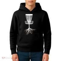 Disk Golf Tree Roots Funny Sports Kids Hoodie thumb 4