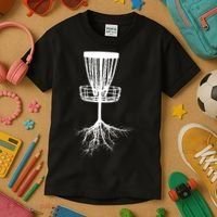 Disk Golf Tree Roots Funny Sports Kids T-Shirt thumb 3