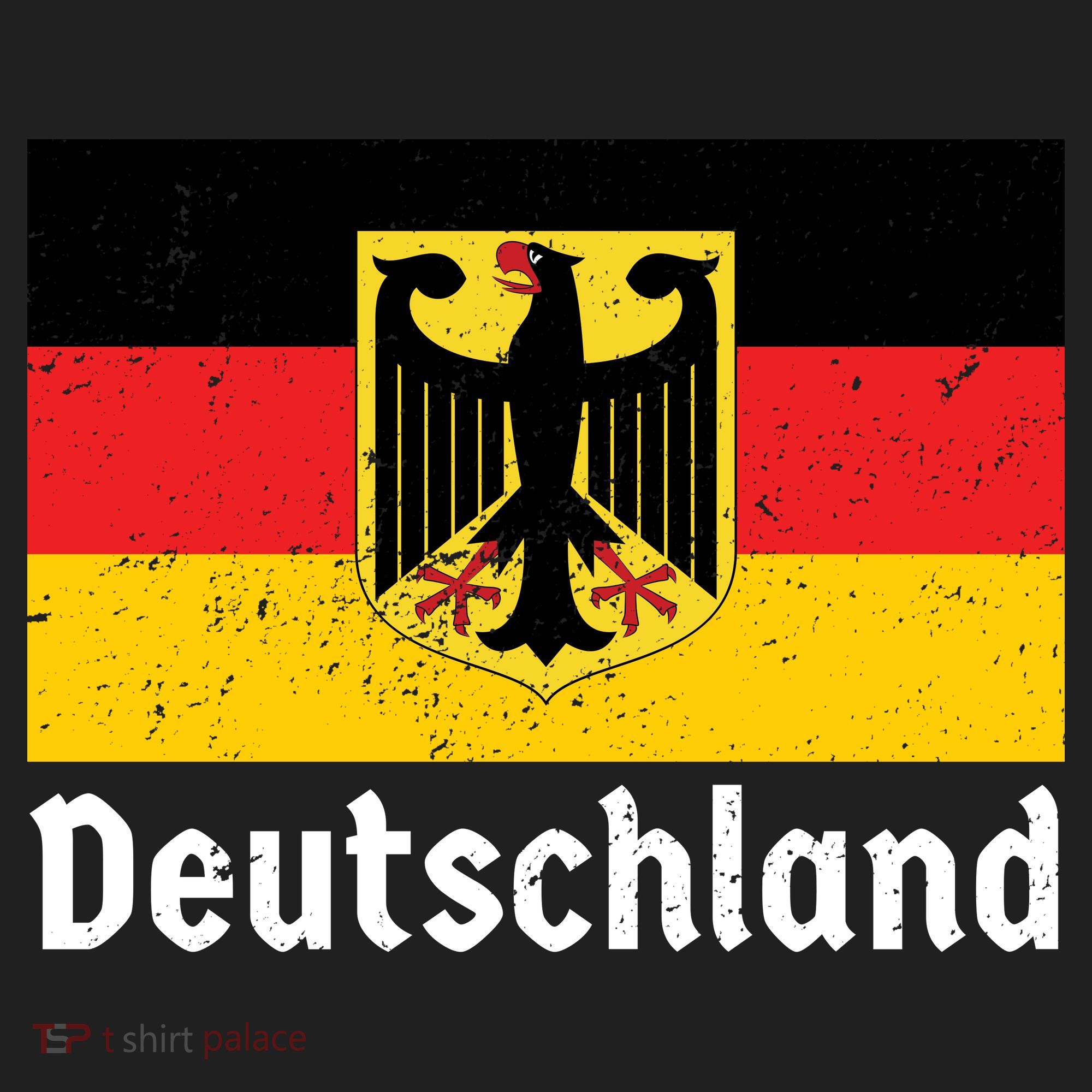 Distress German Deutschland Flag  Women's Sweatshirt
