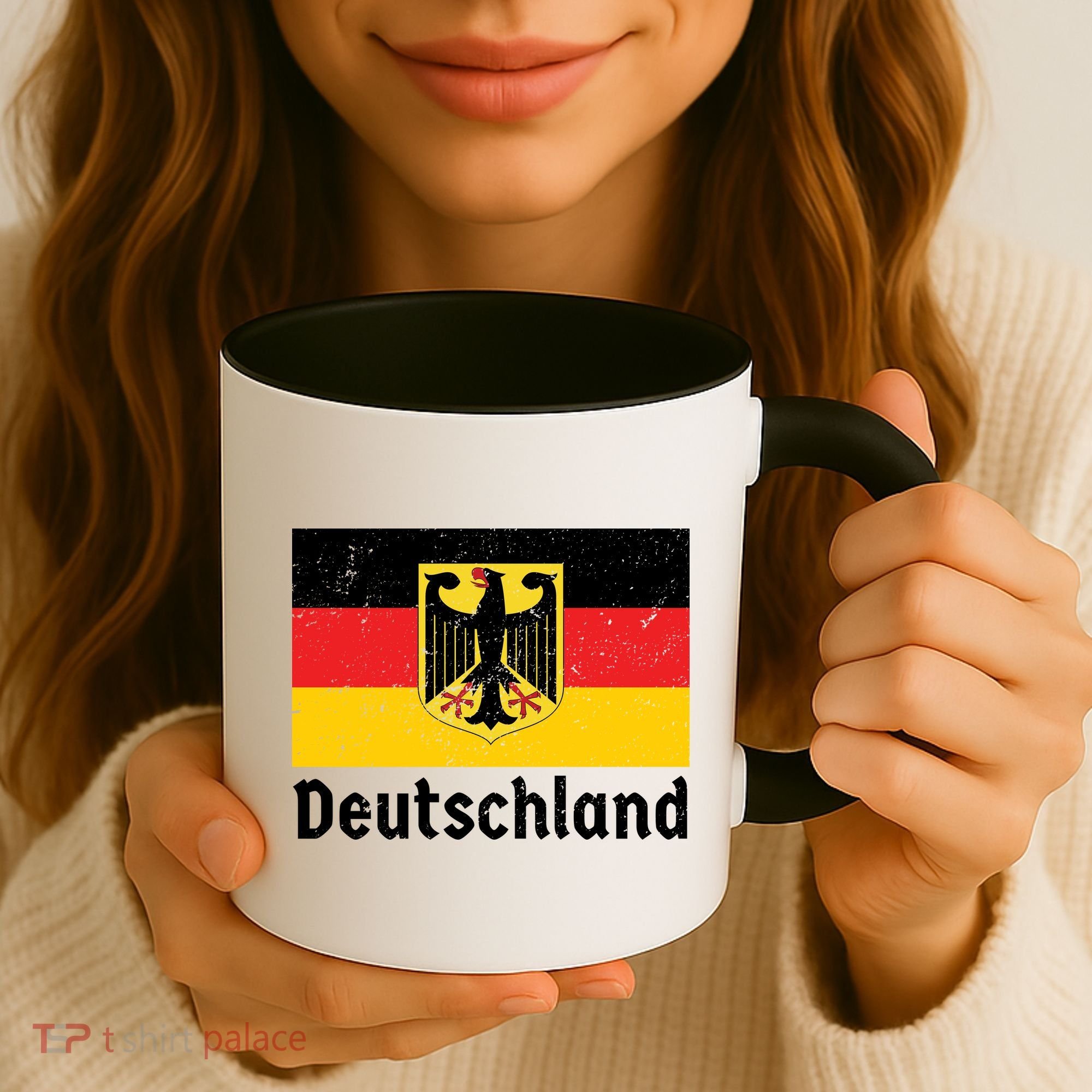 Distress German Deutschland Flag  Coffee Mug