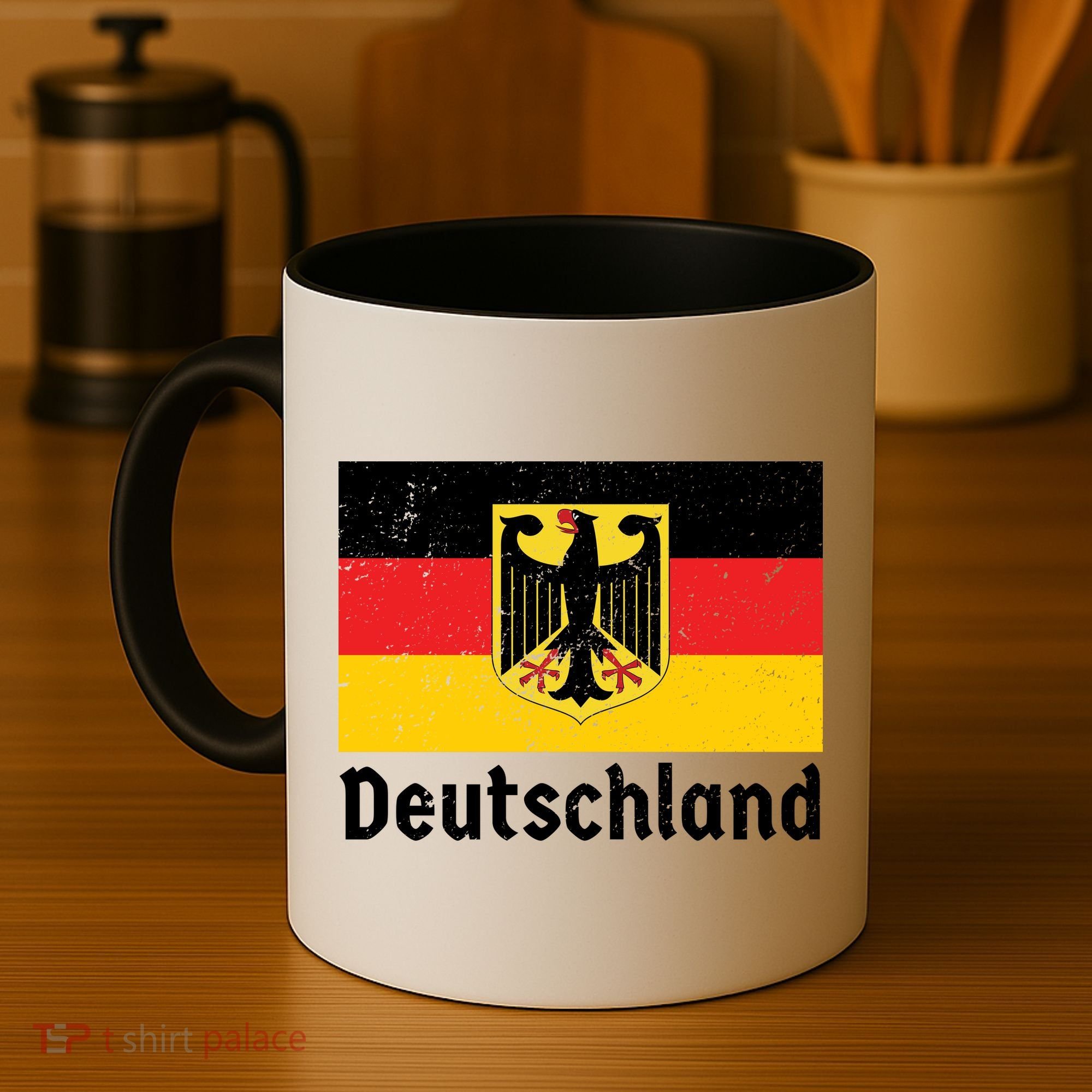 Distress German Deutschland Flag  Coffee Mug