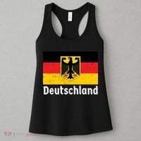 Distress German Deutschland Flag  Women's Tank Top thumb 3
