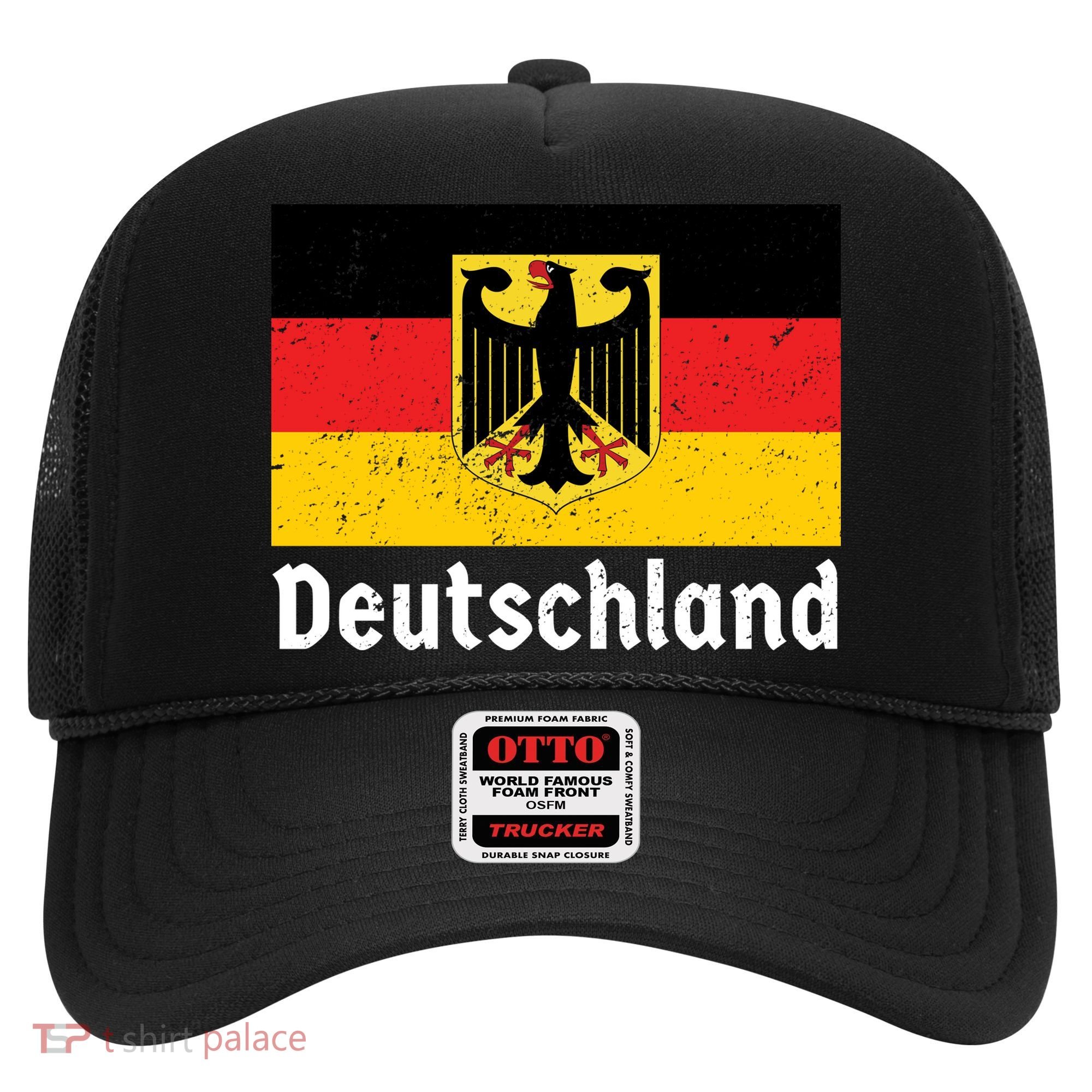 Distress German Deutschland Flag  Hat