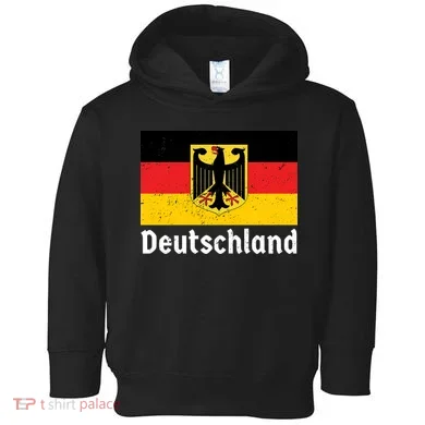 Distress German Deutschland Flag  Toddler Hoodie