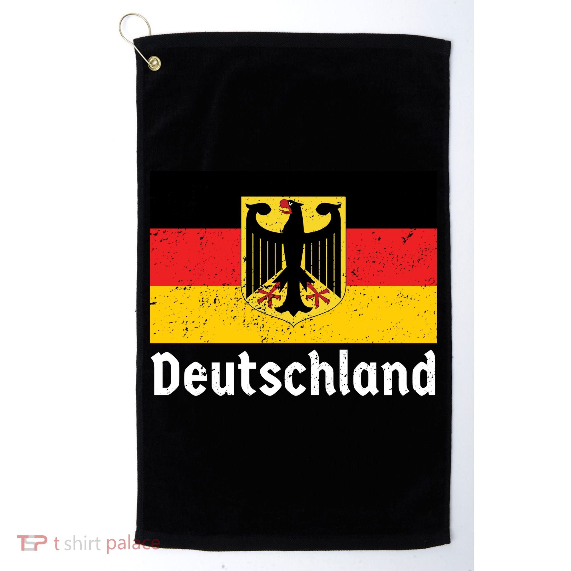 Distress German Deutschland Flag  Golf Towel