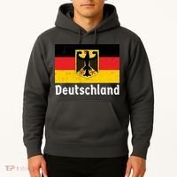 Distress German Deutschland Flag  Hoodie thumb 2