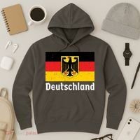 Distress German Deutschland Flag  Hoodie thumb 3