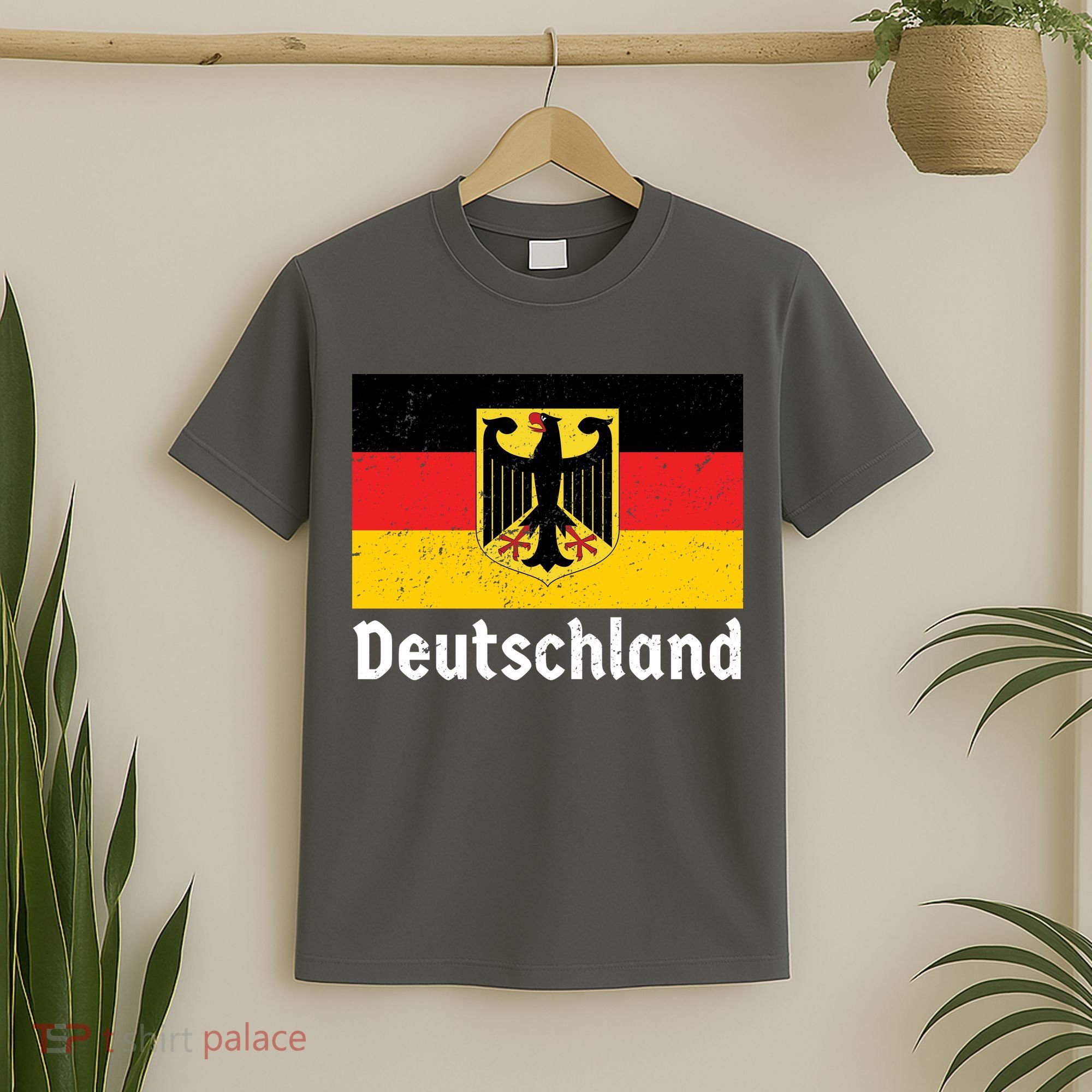 Distress German Deutschland Flag  T-Shirt