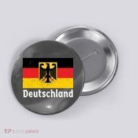 Distress German Deutschland Flag  Button thumb 0