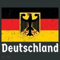 Distress German Deutschland Flag  Button thumb 1