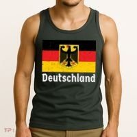 Distress German Deutschland Flag  Tank Top thumb 3