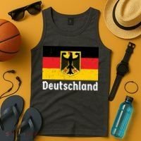 Distress German Deutschland Flag  Tank Top thumb 4