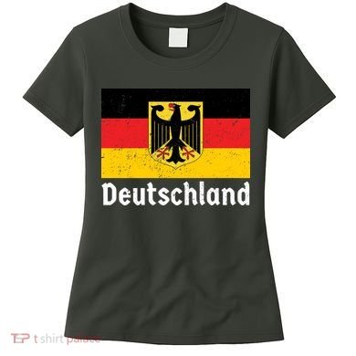 Distress German Deutschland Flag  Women's T-Shirt