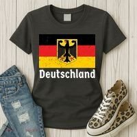 Distress German Deutschland Flag  Women's T-Shirt thumb 3