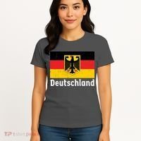 Distress German Deutschland Flag  Women's T-Shirt thumb 4