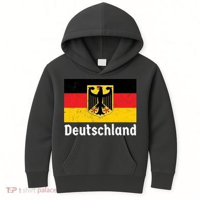Distress German Deutschland Flag  Kids Hoodie