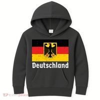 Distress German Deutschland Flag  Kids Hoodie thumb 0