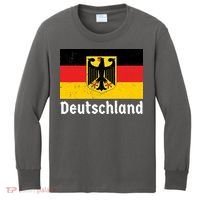 Distress German Deutschland Flag  Kids Long Sleeve Shirt thumb 0