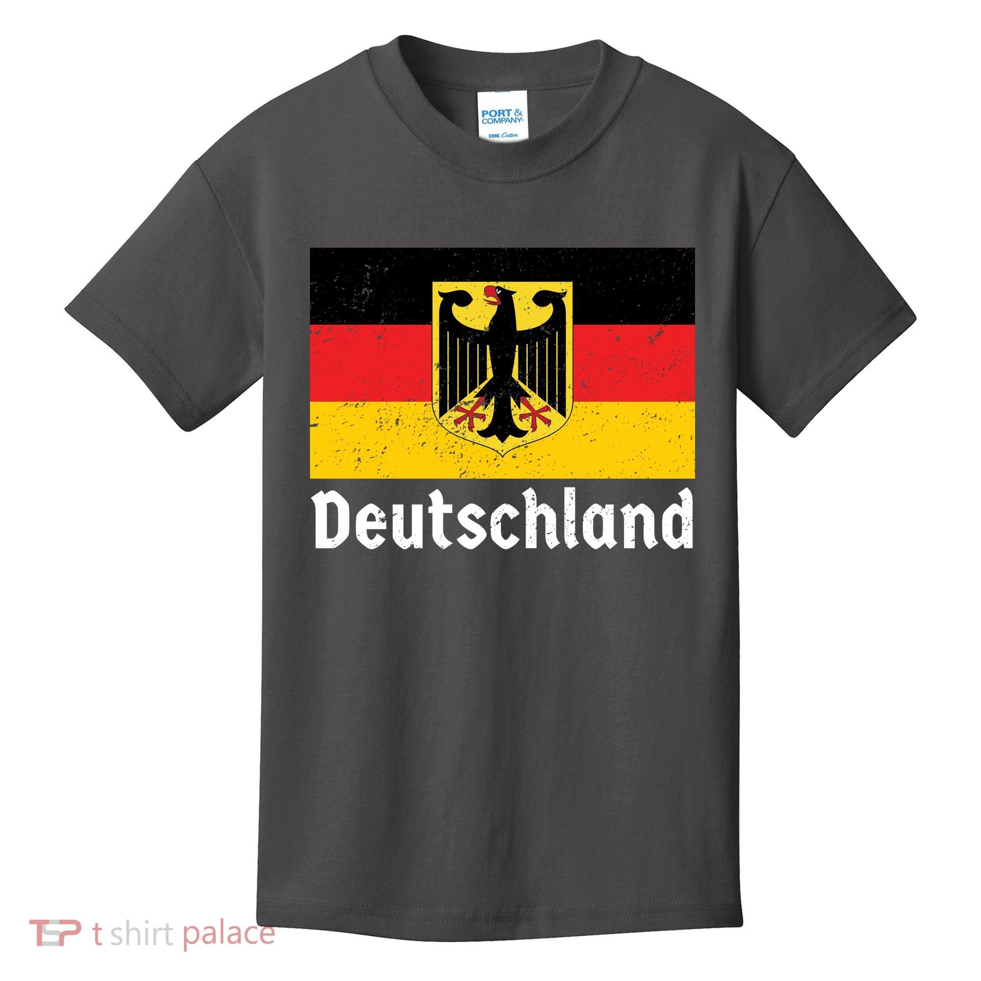 Distress German Deutschland Flag  Kids T-Shirt