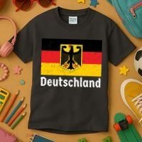 Distress German Deutschland Flag  Kids T-Shirt thumb 3