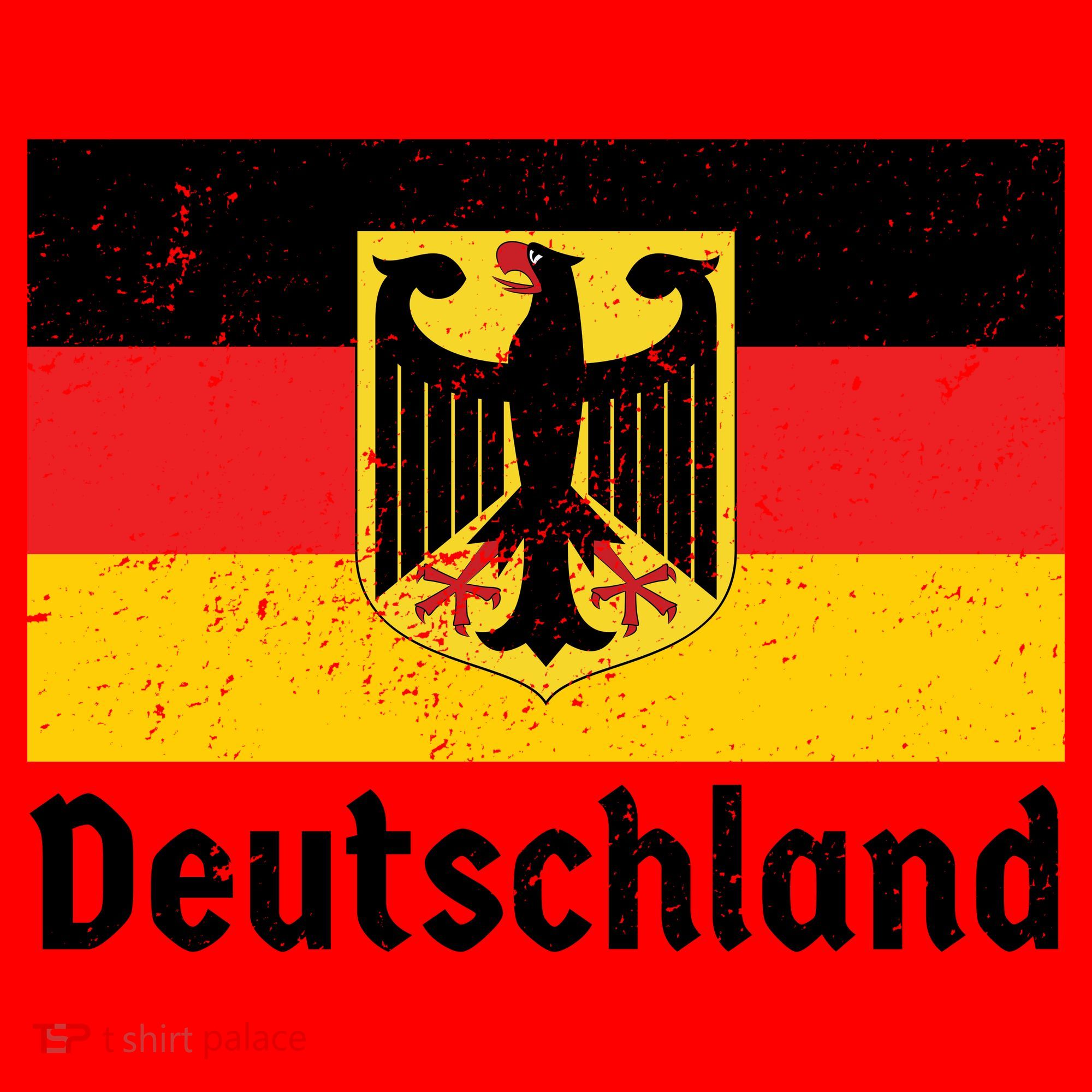 Distress German Deutschland Flag  Santa Hat
