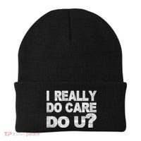 Distress I Really Do Care Do You Beanie thumb 0