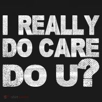 Distress I Really Do Care Do You Women's Hoodie thumb 2