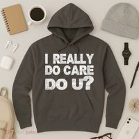 Distress I Really Do Care Do You Hoodie thumb 3