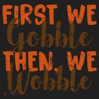 Distress Thanksgiving Wobble Women's Sweatshirt thumb 2