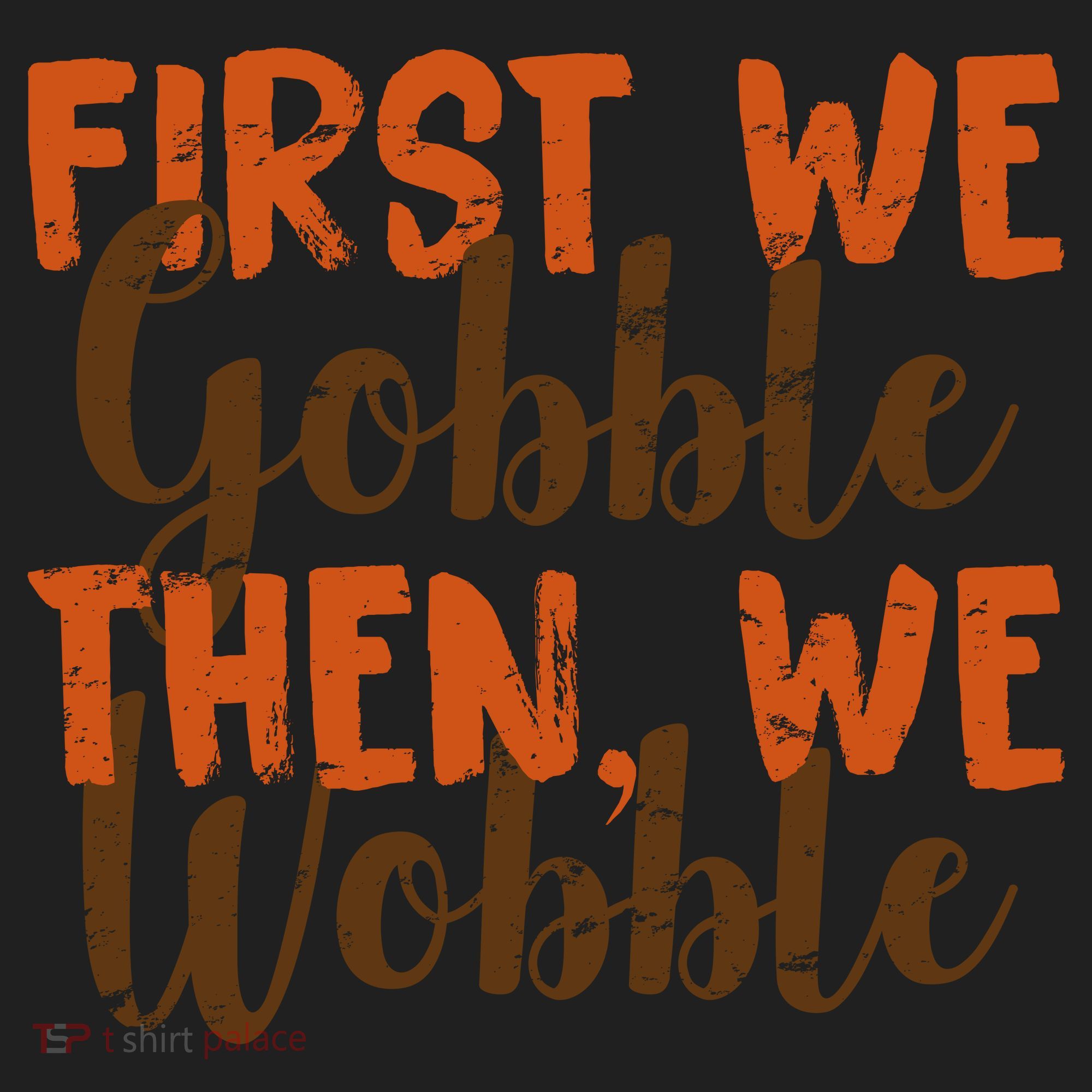 Distress Thanksgiving Wobble Women's Sweatshirt