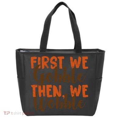 Distress Thanksgiving Wobble Tote Bag