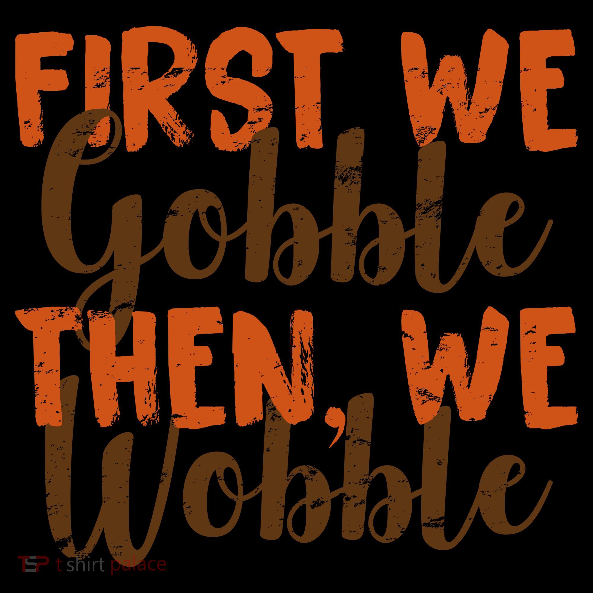 Distress Thanksgiving Wobble Tote Bag