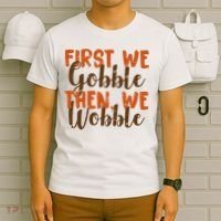 Distress Thanksgiving Wobble T-Shirt thumb 6